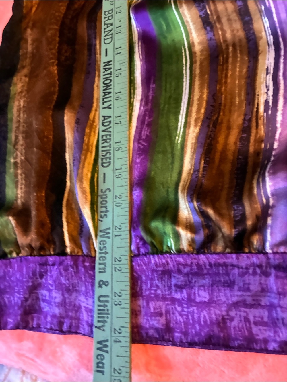 100% SILK- Ann Taylor Striped Camisole In Purple, Green & Neutrals - Picture 12 of 15